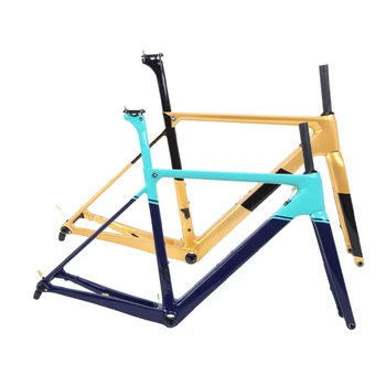 

TANKE Glossy T800 Garbon Bike Frame 46-54CM BB86 700C Road Bike Disc Brake Frameset Ultralight Bicycle Frame With Fork Seatpost
