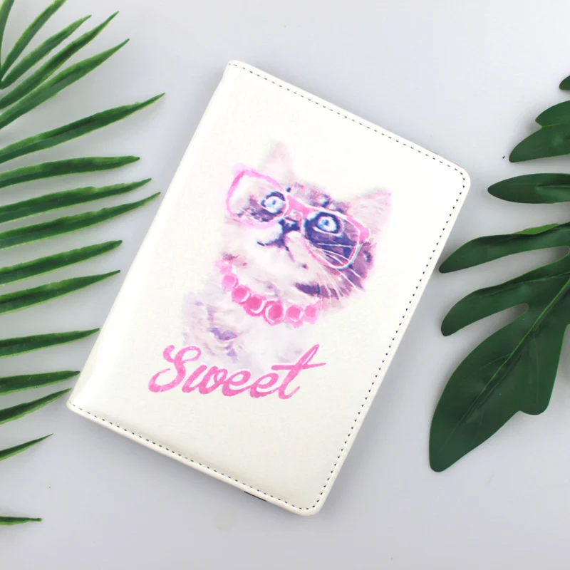 Чехол из искусственной кожи с принтом для Barnes & Noble Nook GlowLight 3 чехол книжка 6 дюймов