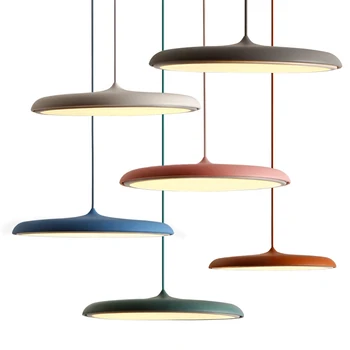 

Northern Europe Modern Pendant Lights Restaurant Study Room Simple Single Head LED Bar Living Room Bedroom Decor Hanging Lamp