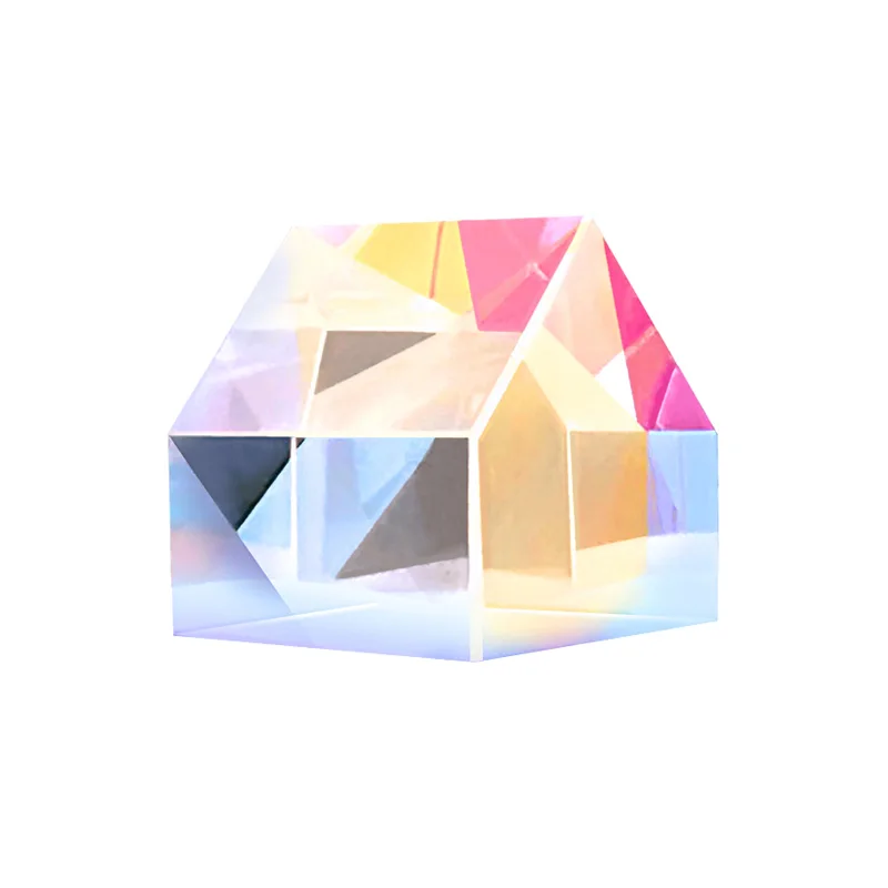 Цветной пиксельный Пирамида кристалл генератор энергии призм 20 мм K9 стекло обучения эксперимент инструмент настраиваемый украшение дома подарок