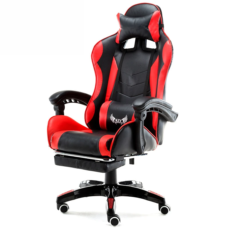  High Quality Chaise Gaming Silla Office Chair ArmChair Synthetic Leather Ergonomics With Footrest H