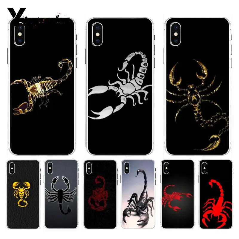 

Yinuoda Animal crab scorpion Luxury Hybrid phone case for Apple iPhone 8 7 6 6S Plus X XS max 5 5S SE XR Cover