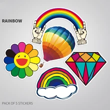 Special Price 5 Pcs/Set Waterproof PVC Stickers Sets Rainbow Sunflower Funny Sticker laptop Pitcher Bottle Luggage Notebook Sticker for Child Special Price 5 Pcs/Set Waterproof PVC Stickers Sets Rainbow Sunflower Funny Sticker laptop Pitcher Bottle Luggage Notebook Sticker for Child