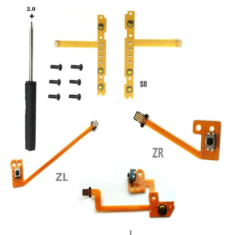 JoyCon L/R контроллер SL SR ZR ZL L кнопка клавиши кабель Ремонт и замена частей Nintendo Switch