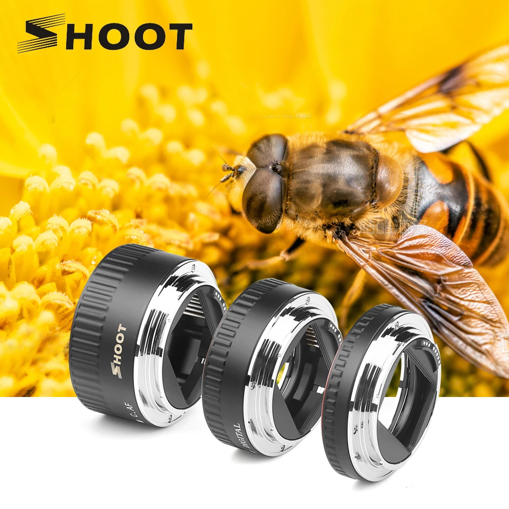 Tube-Ring Ef-S-Lens Macro-Extension 4000D Auto-Focus 1100D Canon Eos SHOOT 700D for 4000d/2000d/1200d/..