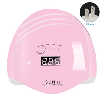

80W Manicure Equipment LED Lamp Easy Disassembly Foot Hand Nail Dryer Display Screen Professional 4 Gears Timer Fast Curing UV