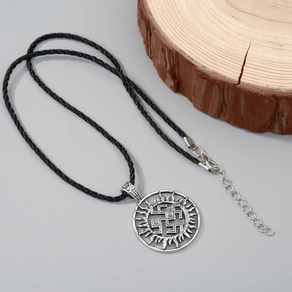QIAMNI амулет викингов славянский языческий кулон ожерелье веревка цепочка для