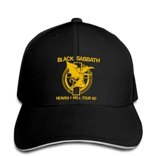 Ретро Редкий черный Sabbath небо и ад Тур 80 Дио Репринт snapback шляпа