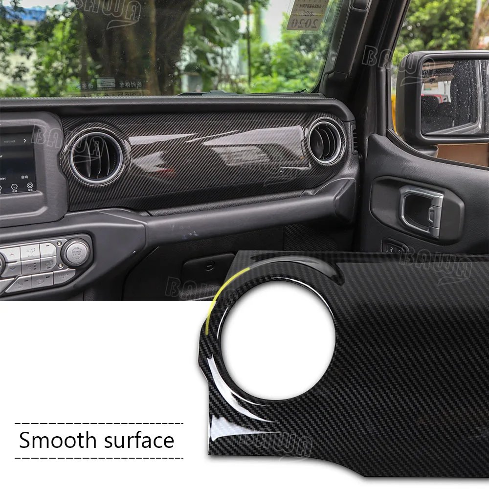 BAWA Автомобильная центральная консоль Декоративные наклейки для Jeep Wrangler JL+ аксессуары панельная Накладка для коробки передач