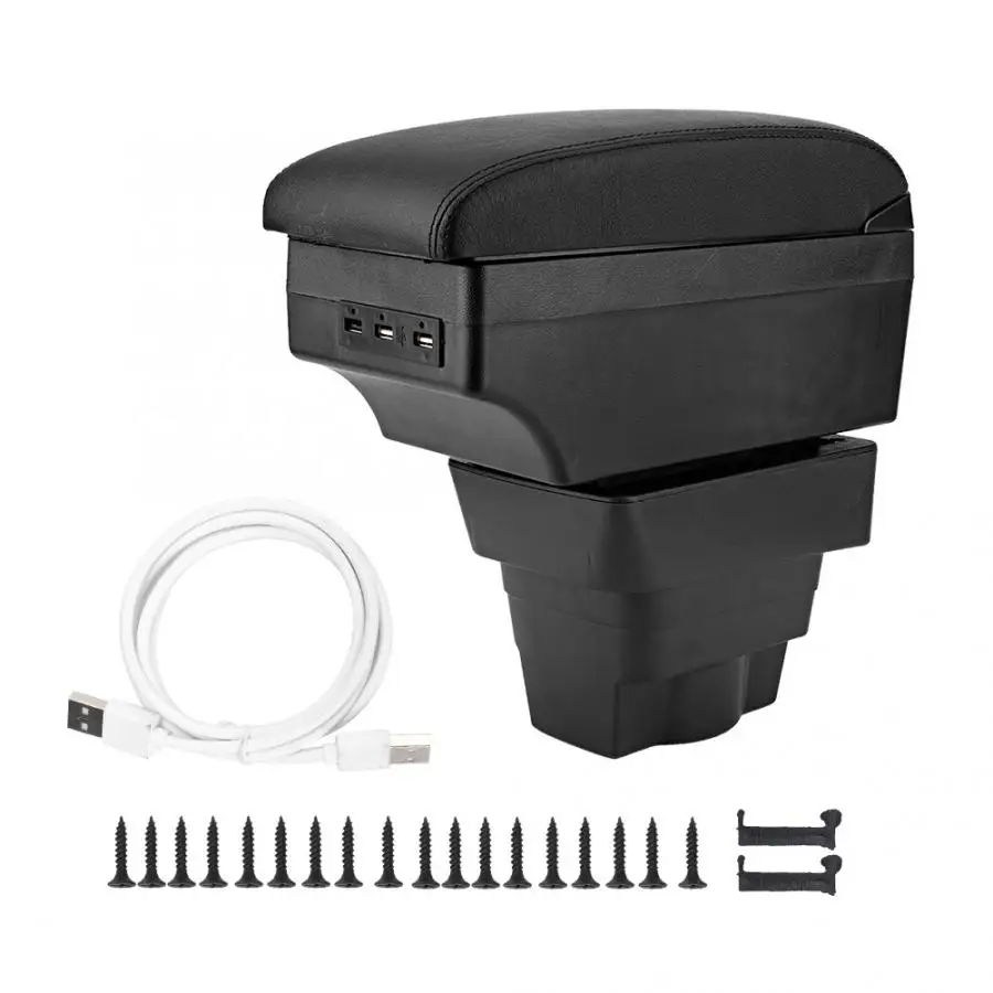 

Central Armrest Storage Box ABS+PU Fit for Opel Astra 2012