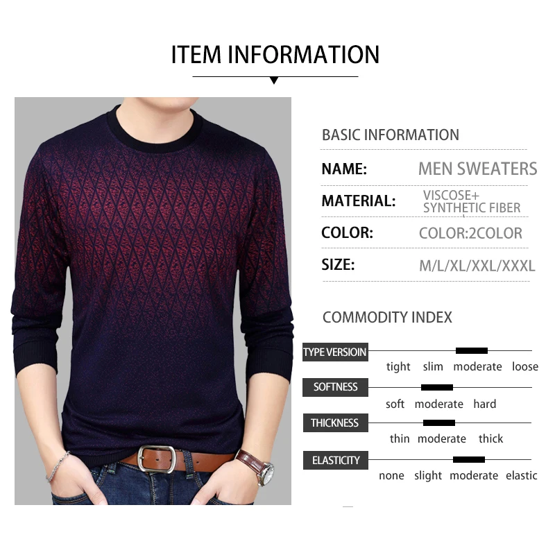 Flash Sale Brand-sweater New Hot Casual Social Argyle Pullover Sweater Shirt Jersey Clothing Sweaters Mens Fashion Knitted Sweater For Man