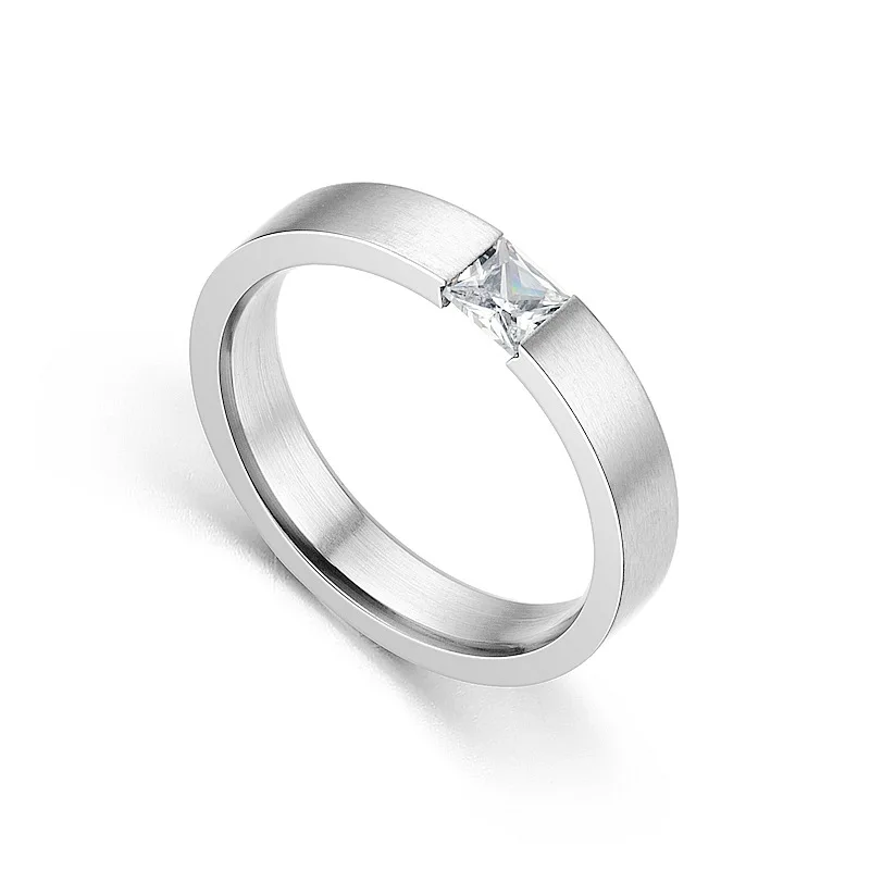 AsJerlya 2021 Modern Fashion Women Ring Trend White AAA Crystal Zircon Engagement Design Rings For Women Wedding Jewelry Gift 4