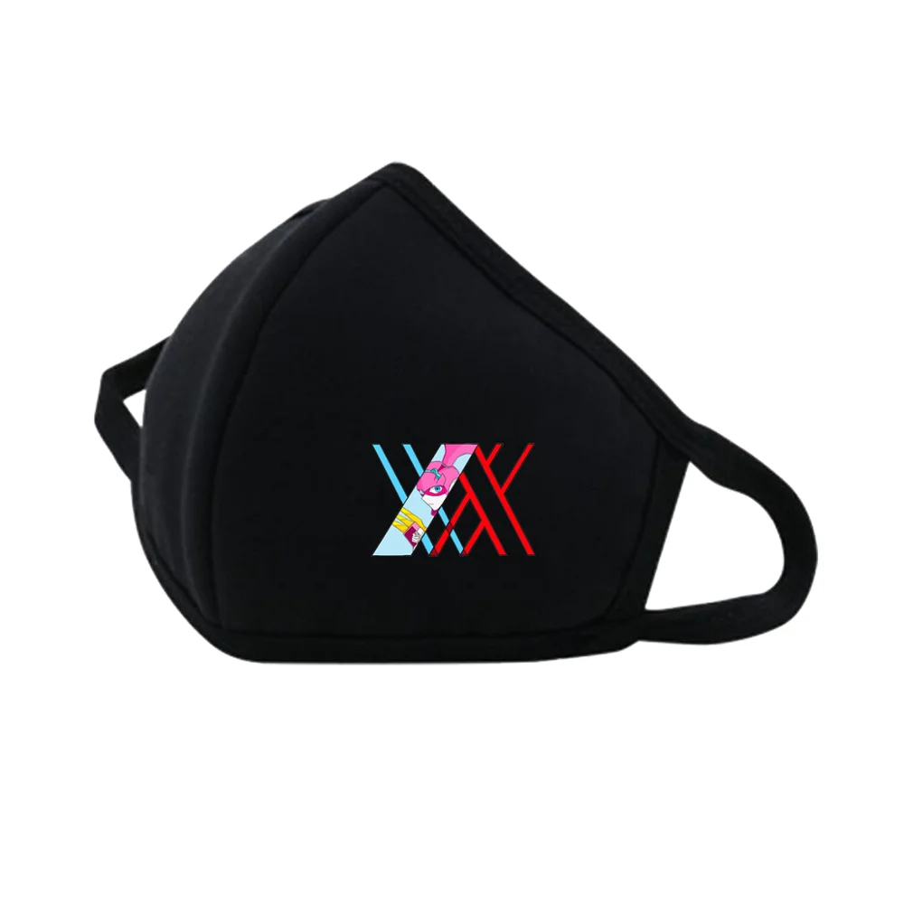 DARLING in the FRANXX anime lovelive Washable Cotton Mouth Mask face breathing Dust-proof women men mask | Аксессуары для одежды