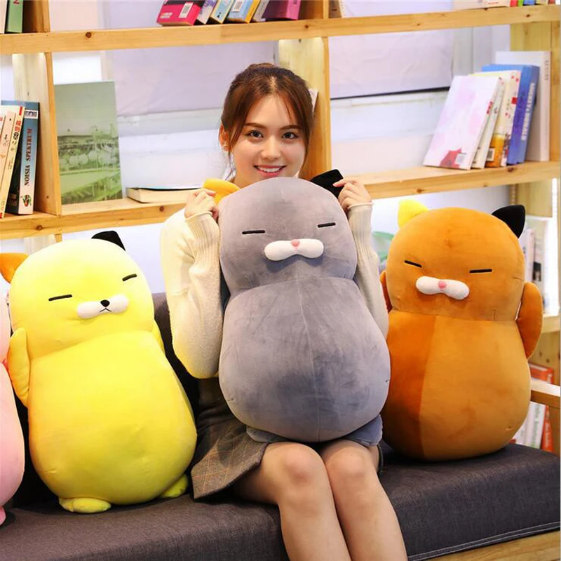 

60cm Cute Fat Cat Plush Toy Stuffed Animal Cats Toys Funny Doll Soft Plush Pillow Children Toy Girlsfriend Gift