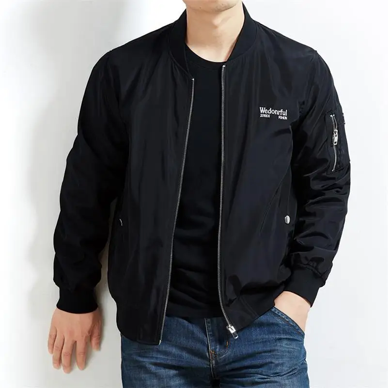 8xl 7xl 6xl 5xl 4xl куртки мужские Весна и Осень Повседневная Верхняя одежда ветровка Masculino Slim Fit Модные пальто плюс размер - Цвет: 1