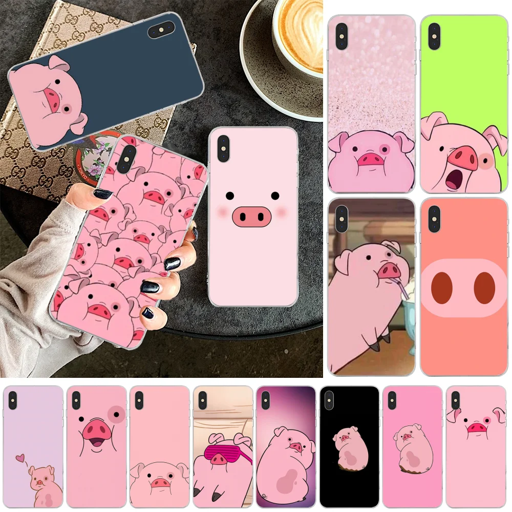 Viviana милый розовый Kawai Pig DIY Роскошный чехол для телефона iPhone 11 pro XS MAX 8 7 6 6S Plus X 5 5S SE XR