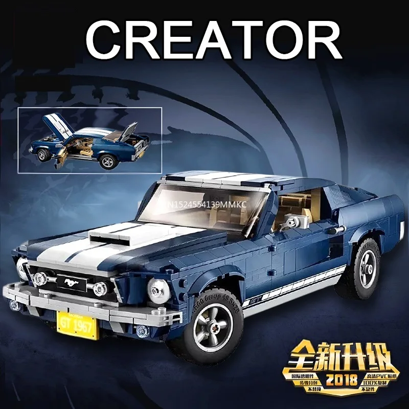 

2019 NEW Creator Expert Ford Mustang 10265 Set Building Blocks Bricks Assembled DIY Toys Birthday Gifts
