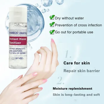 

Disposable hand sanitizer 75 ° alcohol vial antiviral to prevent infection 40ml essential for children and families