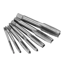 

7 Pieces/set Screw Machine Compound Taps Hexagon Shank Bearing Steel Thread Drill Bits M3/M4/M5/M6/M8/M10/M12 Tapping Tools