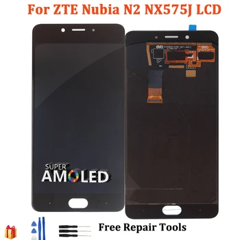 

AMOLED LCD Display For ZTE Nubia N2 NX575J Touch Screen LCD Display Digitizer Assembly For ZTE Nubia N 2 LCD 5.5" Repair Parts