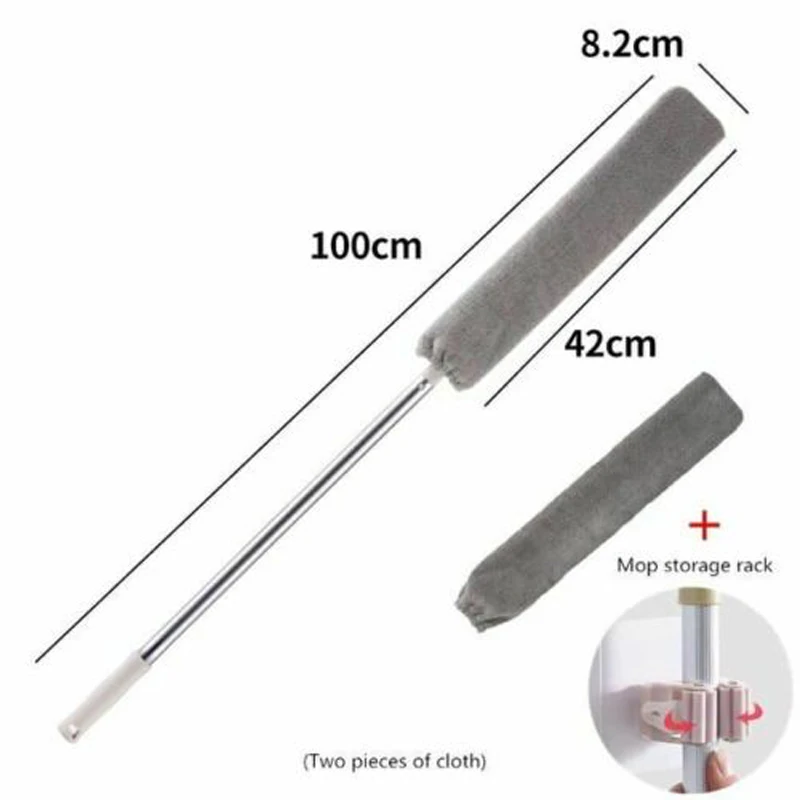 Long handle Cleaning Duster Flexible Microfiber Dust Brush for Household Sofa Gap Bedside Fur Hair Floor Sweeper Mop Tools