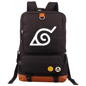 

Canvas Naruto Backpack Cosplay Anime Cartoon Naruto Schoolbag Satchel Zipper Backpack Knapsack Unisex Shoulder Travel Bags