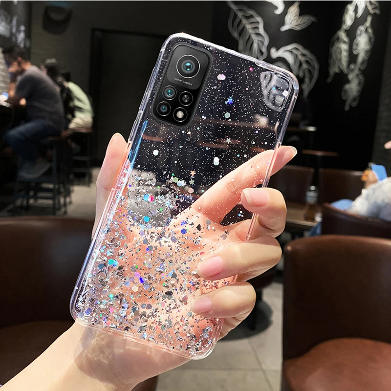 Capa de telemóvel glitter para xiaomi mi folha de prata_voghion.com