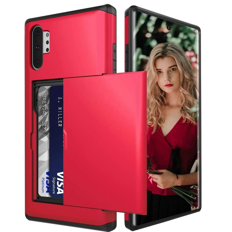 Deluxe Wallet Case with Card Slot and Hidden Armor Cover
