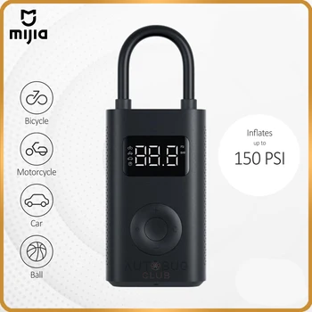 

New Xiaomi Electric Air Pump Mijia Portable Rechargeable inflator 150 PSI USb port Tire Pressure Detection for Football Car Bike