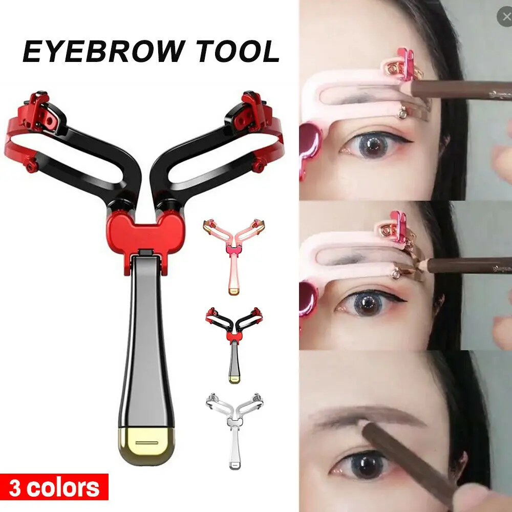 

NEW 1pcs Wholesale Reusable Adjustable Eyebrow Stencil Makeup Shaper Eye Brow Makeup Model Template Eyebrows Card Styling Tools
