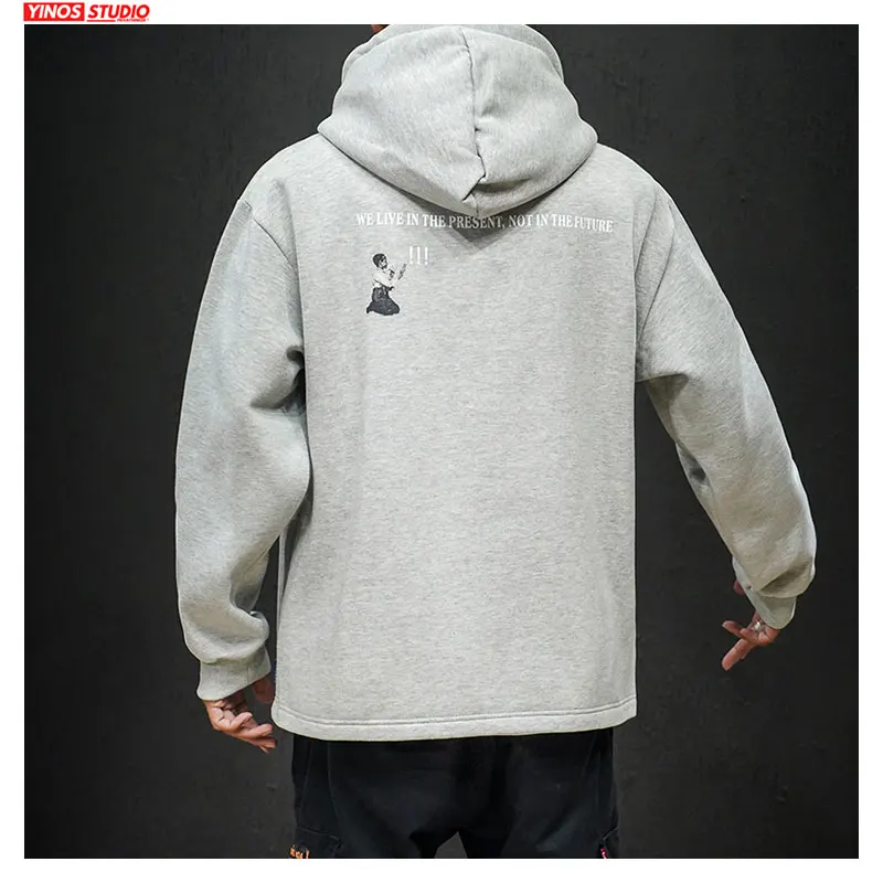 Прямая поставка INS уличная Мужская зимняя утепленная толстовка с капюшоном осень
