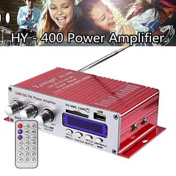 

Hy-400 Hi-Fi Car Stereo Amplifier Radio Mp3 Speaker Remote Display Motorcycle Lcd Power Control Player For Auto FM With A4N9