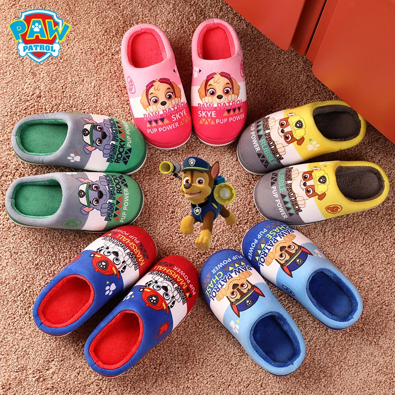 paw patrol chase slippers