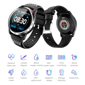 

W3 Smart Watch ECG HRV SPO2 Sport Smart Watch Heart Rate Blood Pressure Oxygen Monitor Bracelet IP67 Waterproof 1.3" Screen