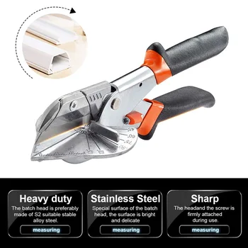 

Trunking Scissors Orange Durable Clear Scale Steel Blade Wire Duct Cutter Cutting Trim Cutter Angle Shears Wire Slot Cutter