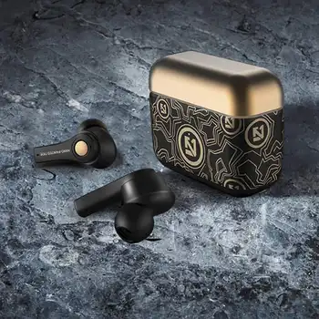 

Wireless Bluetooth 5.0 Headset TS-100 Extra Bass Stereo With Microphone Mini In Ear Automatic Handsfree Headset for Sport