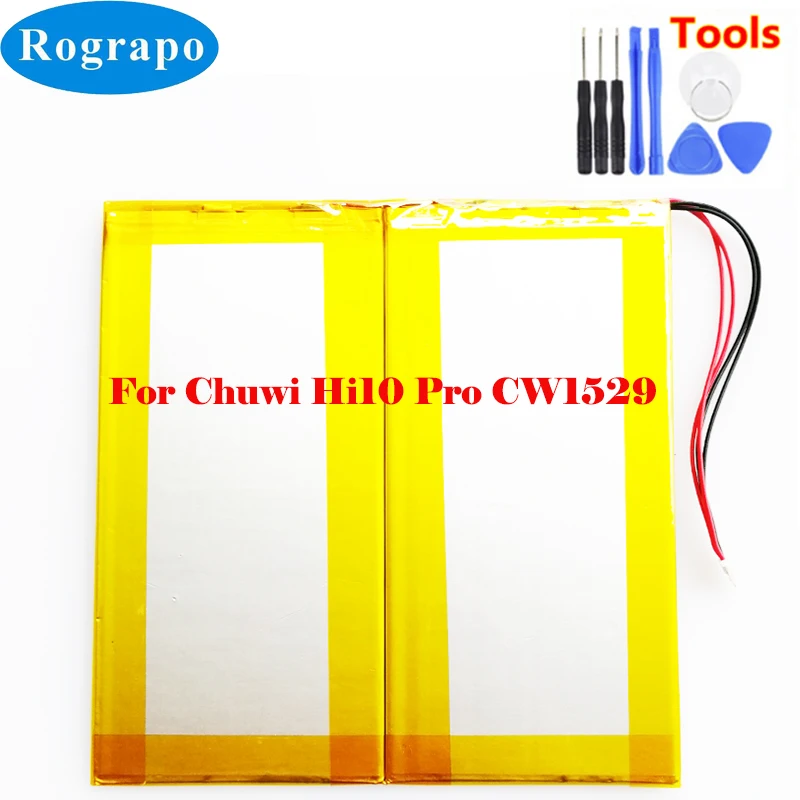 

Новый литий-полимерный аккумулятор 3,7 в, 11000 мАч для Chuwi Hi10 Pro CW1529, 10,1 дюйма, планшет, внутренний аккумулятор 30125130 + инструменты (проверьте свой аккумулятор)