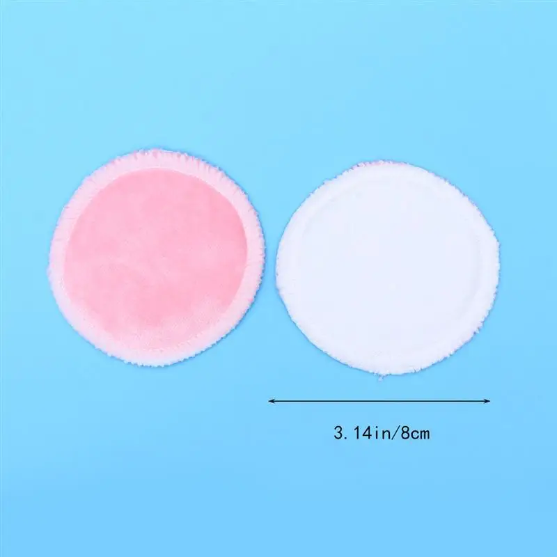 15 Pcs Makeup Remover Pads Bamboo Fiber Soft Washable Reusable Facial Skin Care Nursing Pads Cloth For Girls Women