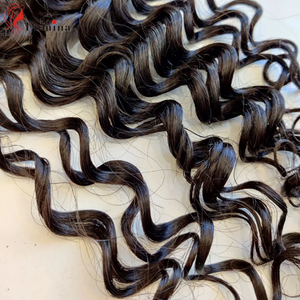 Onda de Água Fechamento do Laço com o Cabelo do Bebê Remy do Cabelo Humano para as Mulheres Arrancado do Laço Brasileiro Fechamento Encaracolado Natural Pré Frontal 4x4 12 com o cabelo do bebê brasileiro remy