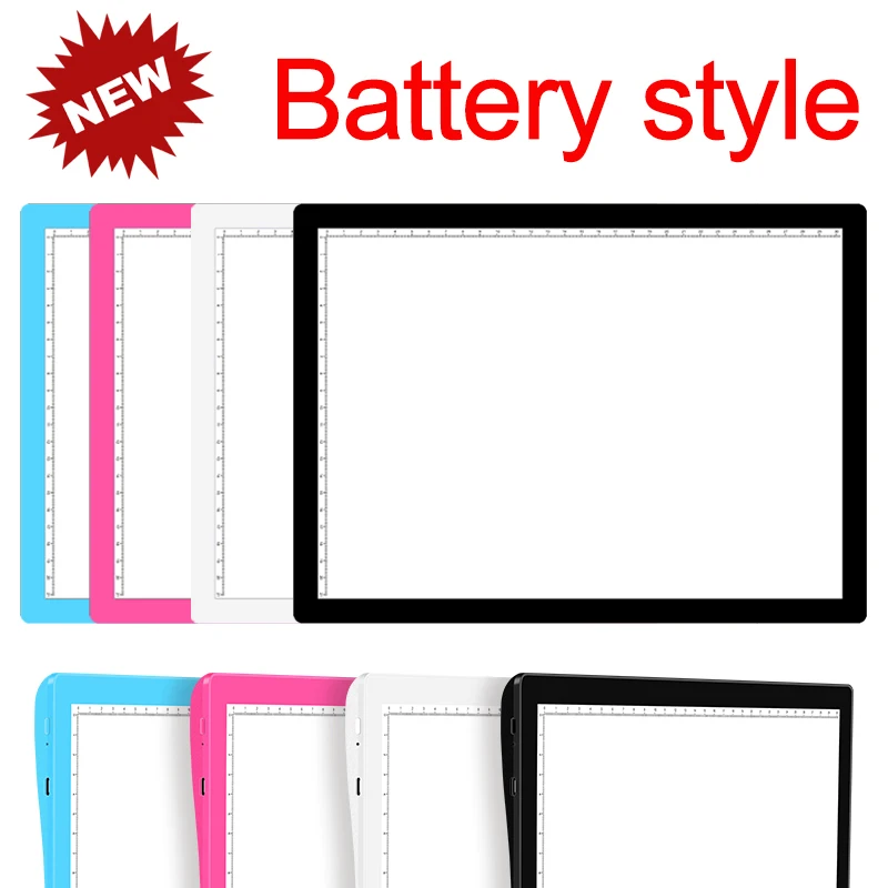 

Elice battery style support charging led light pad LED Drawing Tablet Digital Graphics Pad Copy Drawing Board Electronic