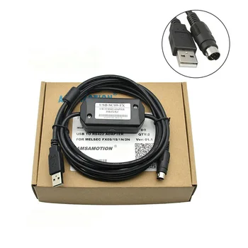 

PLC Programming USB-SC09-FX Cable For Mitsubishi MELSEC USB TO RS422 Adapter New Cable With Yellow Appearance