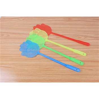 

1PC Plastic Pest Control Mosquito Bug Hand Pattern Fly Swatter Flyswatter Killer Tools Pest Reject Insect Killer Swatters