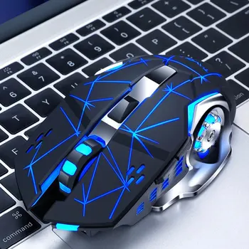 

Silent Wireless Gaming Mouse 2.4GHz 2000DPI Rechargeable Wireless Mice USB Optical Game LED Backlight Mouse for PC Laptop