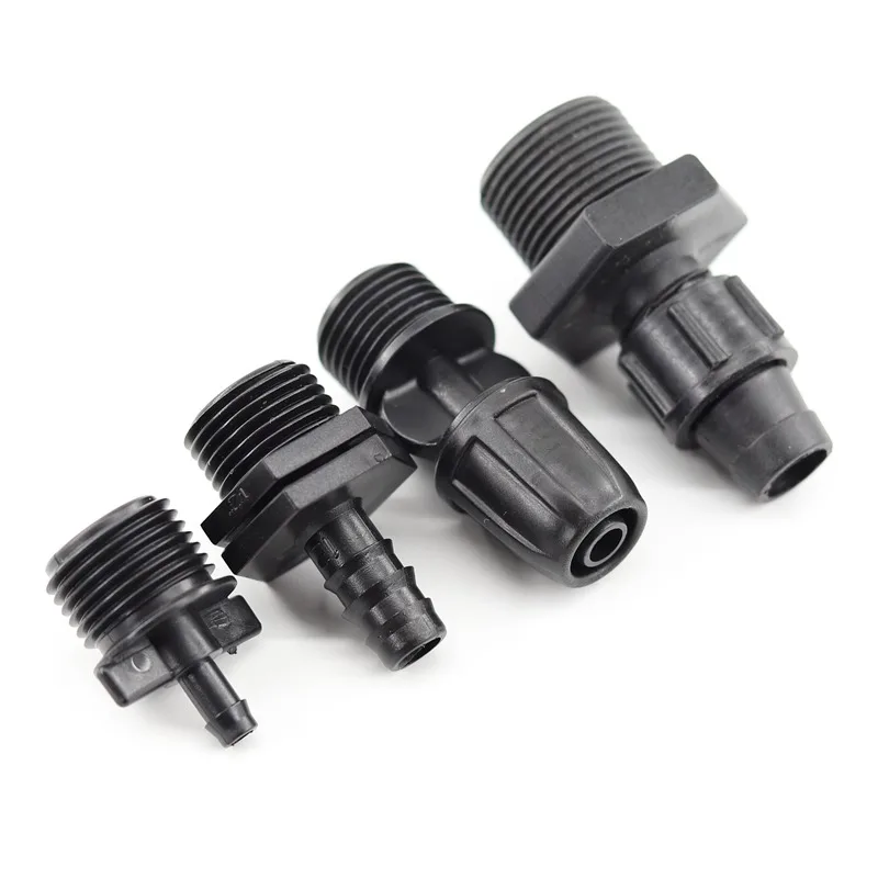 20 Pièces Vanne Commutateur D'Irrigation Goutte Tube D'Irrigation PE 16 Mm Raccords Verrouillage Barbelés Vannes Connecteurs Tuyau Vanne Barbelée Jardin - Arrêter/Activer Le Débit D'eau