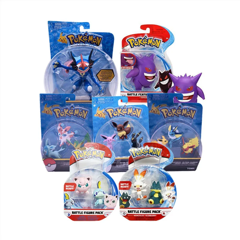 Фигурка героя из аниме Takara Tomy Покемон Эш гренинджа гэнгар коллекция игрушек для