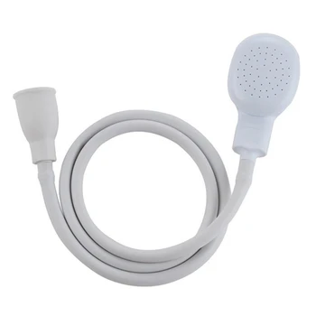 

Quality ABS PVC Single Wide Tap Bath Sink Shower Head Spray Hose Push On Mixer Hairdresser Pet Bathroom Shower Head Durable