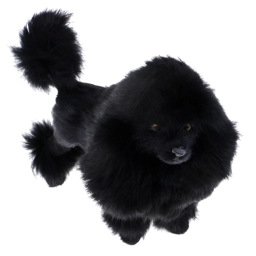 Simulation Poodle Dog Model Poodle Toy Figure Home Decoration Kids Gfit