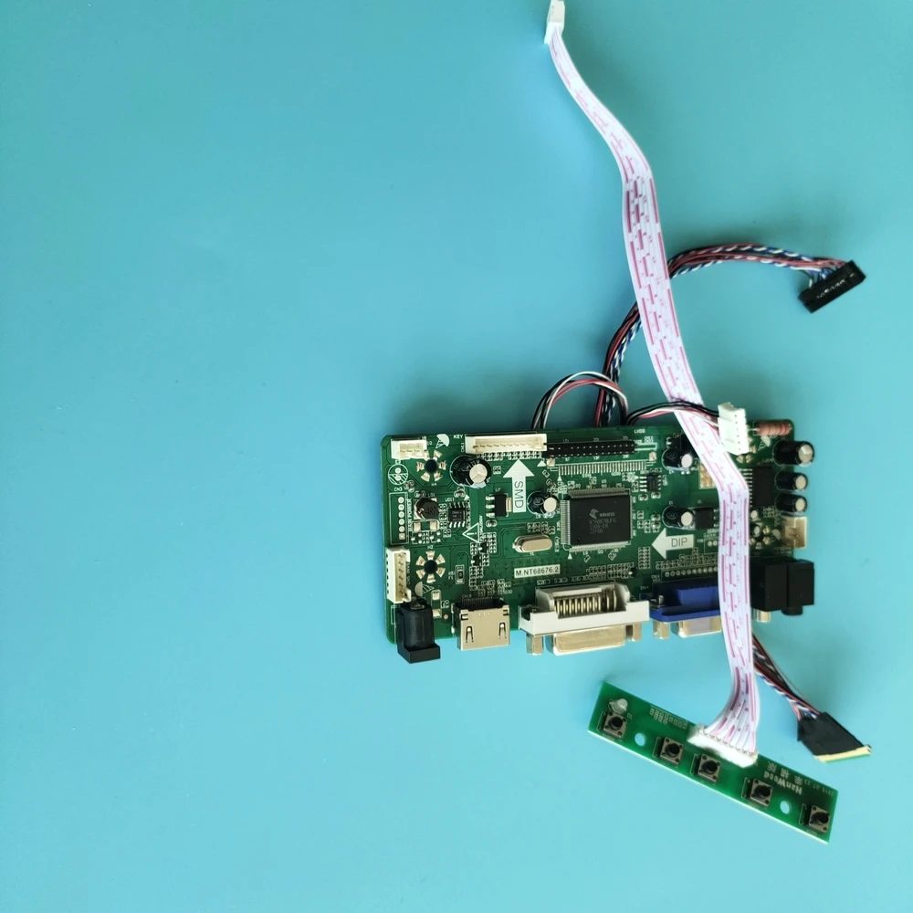 

Комплект для телефона, 1680X1050, 40-контактный контроллер, экранная панель + DVI + VGA, ЖК-дисплей, светодиодная панель M.NT68676