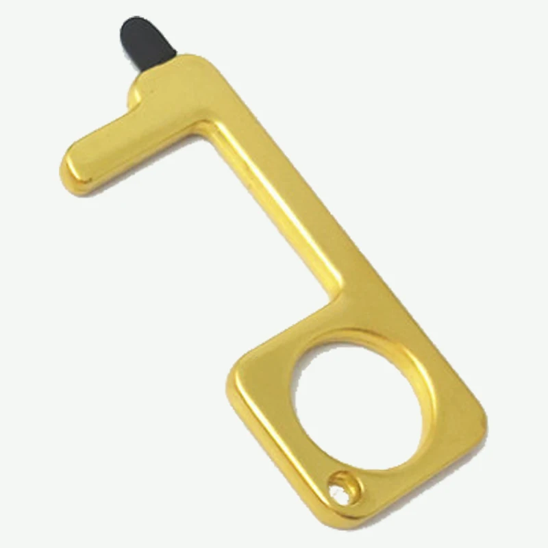 

2020 hot sale Anti Contact Door Opener No Touch Key Door Opener Key Chain Non-contact Door Handle Elevator Artifact Keychain