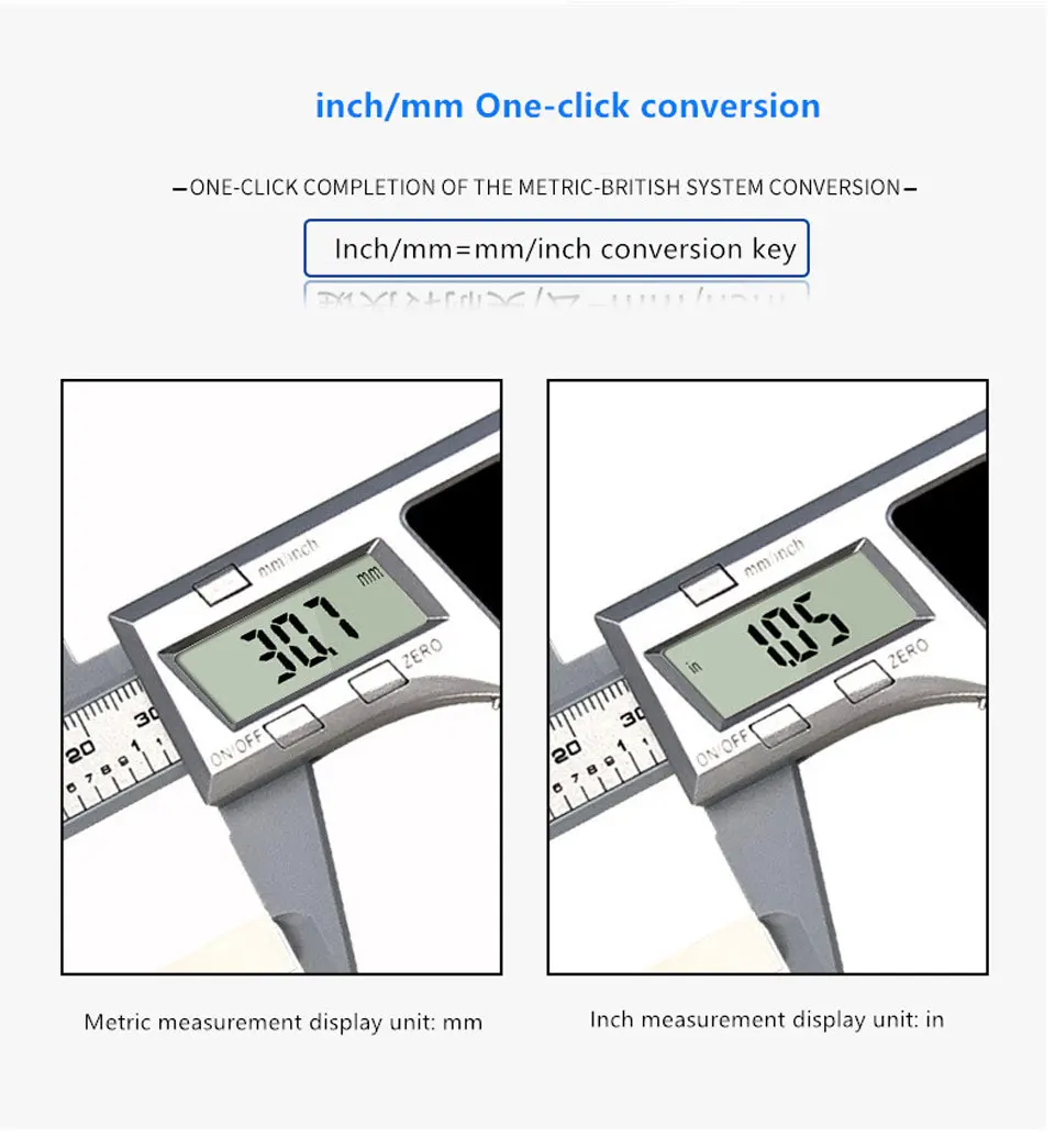 Цифровой Солнечный штангенциркуль с ЖК-дисплеем, цифровой штангенциркуль с питанием от солнечной энергии, микрометр, измерительные инструменты, приборы для измерения высоты